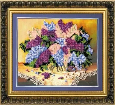 АВ-042 Набор для вышивания бисером 'Абрис Арт' 'Сирень', 28*24 см
