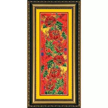 АВ-149 Набор для вышивания бисером 'Абрис Арт' 'Багряные маки', 22*62 см