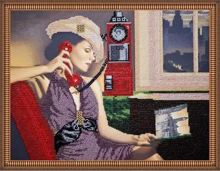 АВ-177 Набор для вышивания бисером 'Абрис Арт' 'Ретро-путешествия 2', 38*30 см