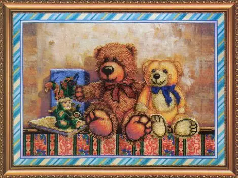 АВ-242 Набор для вышивания бисером 'Абрис Арт' 'Игрушки 2', 42*30 см