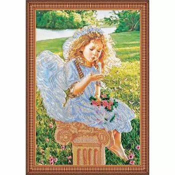 АВ-252 Набор для вышивания бисером 'Абрис Арт' 'Шепот ангела', 32*47 см