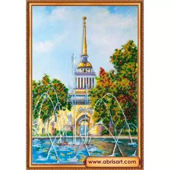 АВ-314 Набор для вышивания бисером 'Абрис Арт' 'Городские зарисовки-2', 30*45 см