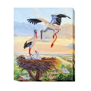 АВ-416 Набор для вышивания бисером 'Абрис Арт' 'Семья', 32*38см