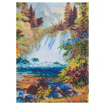 АВ-437 Набор для вышивания бисером 'Абрис Арт' 'Водопад', 26*35 см