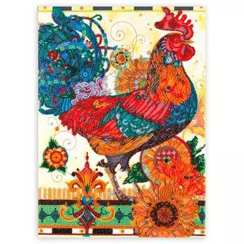 АВ-479 Набор для вышивания бисером 'Абрис Арт' 'Петух', 27*37 см