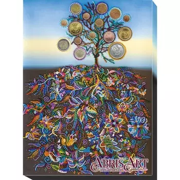 АВ-508 Набор для вышивания бисером 'Денежное дерево' 31*42см