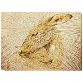 АВ-593 Набор для вышивания бисером 'Мамина нежность' 41*30см