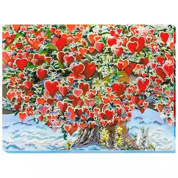 АВ-607 Набор для вышивания бисером 'Дерево любви' 37*27см