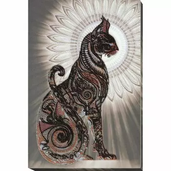 АВ-695 Набор для вышивания бисером 'Баст в ночи'31*47см