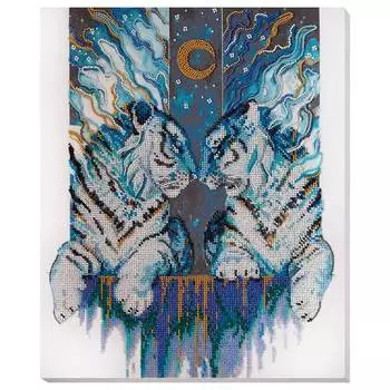 АВ-728 Набор для вышивания бисером 'Хранители севера' 32*38см