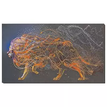 АВ-742 Набор для вышивания бисером 'Золотой лев'53*30см