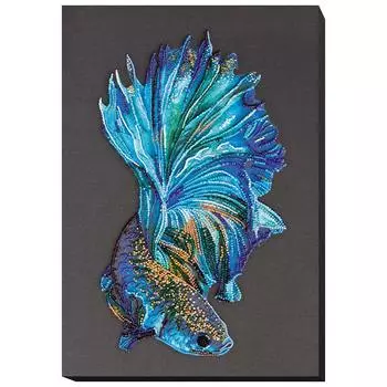 АВ-746 Набор для вышивания бисером 'Синее золото'27*39см