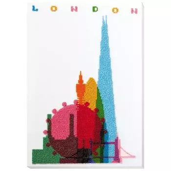 АВ-763 Набор для вышивки бисером на натуральном художественном холсте 'Новый Лондон' 24*34см