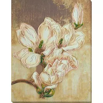 АВ-784 Набор для вышивания бисером 'Магнолия' 30*38см