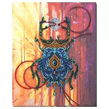 АВ-789 Набор для вышивания бисером 'Жук Фаберже'25*30см