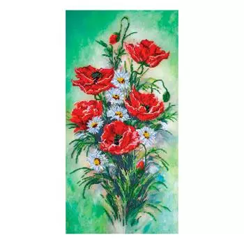 АВМ-001 Набор для вышивки МИКРОбисером на холсте 'Абрис Арт' 'Фантазии лета', 23*45 см