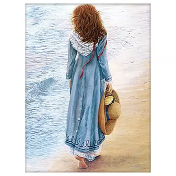 АЖ-1123 картина стразами 'Алмазная живопись' 'Прогулка по воде', 40*50 см