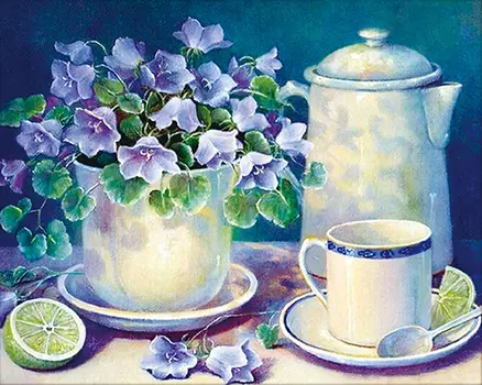 АЖ-1372 Картина стразами 'В ожидании вечера'