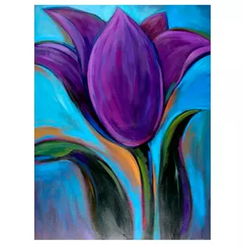 АЖ-1389 Картина стразами 'Цветочная тайна' 24*30см