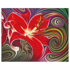 АЖ-1395 Картина стразами 'Алая фантазия' 50*40см