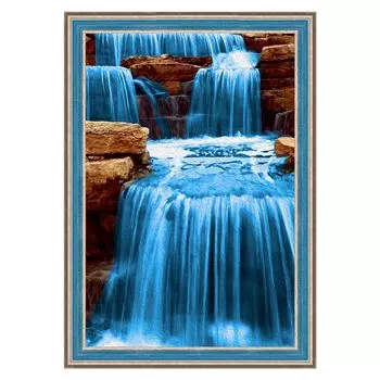 АЖ-1492 Картина стразами 'Шумный поток' 40*60см