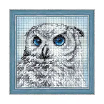 АЖ-1549 Картина стразами 'Взгляд совы' 25*25см