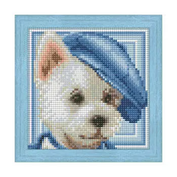 АЖ-1570 Картина стразами 'Вестик' 15*15см