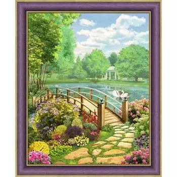 АЖ-1767 Картина стразами 'Солнечный день' 40*50см