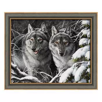 АЖ-1818 Картина стразами 'Разбойники' 50*40см