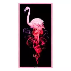 АЖ-1829 Картина стразами 'Фламинго в дыму' 30*60см