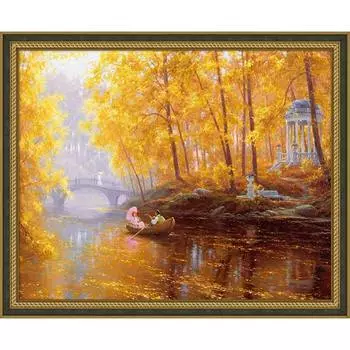 АЖ-1915 Картина стразами 'Осень' 50*40см