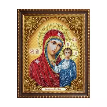 АЖ-5029 Картина стразами 'Икона Казанская Богородица' 22*28см