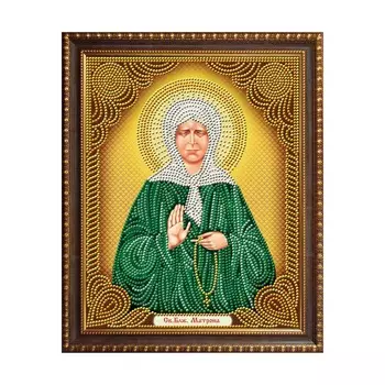 АЖ-5030 Картина стразами 'Икона Матрона Московская' 22*28см