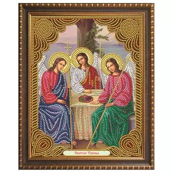 АЖ-5041 Картина стразами 'Икона Святая Троица' 22*28см