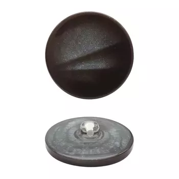 Б04 Пуговица (3.01-1450-30) (серебро с коричневым)