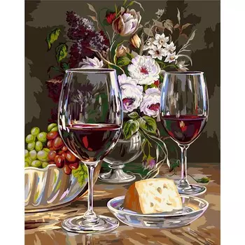 B087 Набор для рисования по номерам 'Винтажный натюрморт' 40*50см
