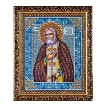 Б1009 Набор для вышивания бисером 'Паутинка' 'Св. Серафим Саровский', 25*20 см