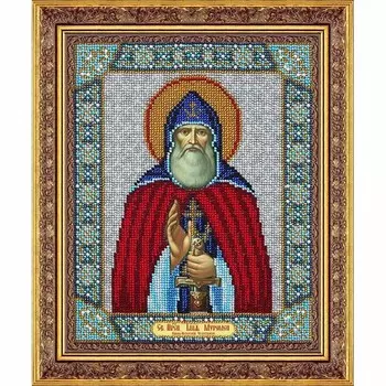 Б1060 Набор для вышивания бисером 'Паутинка' 'Святой Преподобный Илья Муромец', 20*25 см