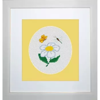 B1063 Набор для вышивания 'Ромашка' 6,5*8,5см, Luca-S
