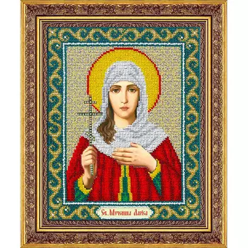 Б1073 Набор для вышивания бисером 'Паутинка' 'Св. Лариса', 25*20 см