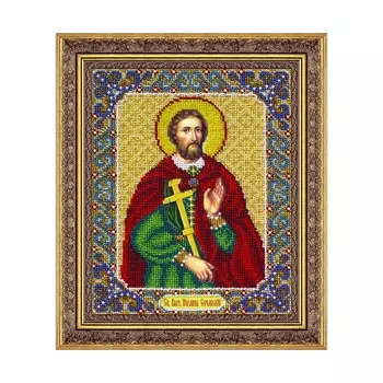 Б1082 Набор для вышивания бисером 'Св.Великомученик Иоанн Сочавский - покровитель торговли'20х25 см