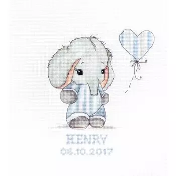 B1134 Набор для вышивания 'Baby boy' 14*16,5 см, Luca-S