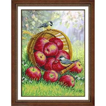 Б1299 Набор для вышивания бисером 'Наливные яблочки' 28х38 см