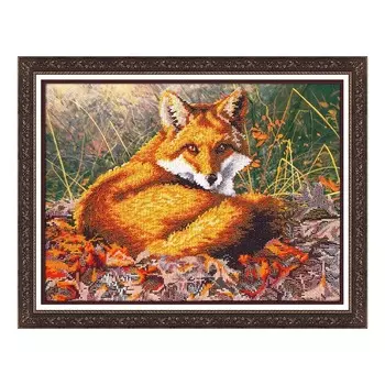 Б1464 Набор для вышивания бисером 'Лисица' 28х38 см