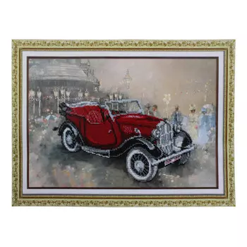 Б1482 Набор для вышивания бисером 'Паутинка' 'Ретро Моррис', 38*26 см