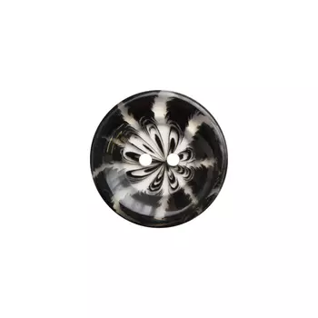 Б15485 Пуговица 28 мм, 2 пр. (чёрный)