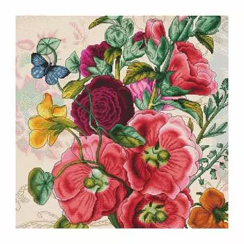 B2366 Набор для вышивания 'Летние цветы', 28*28см, Luca-S