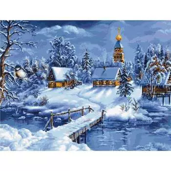 B447 Набор для вышивания 'Зимний пейзаж' 45 *34см, Luca-S