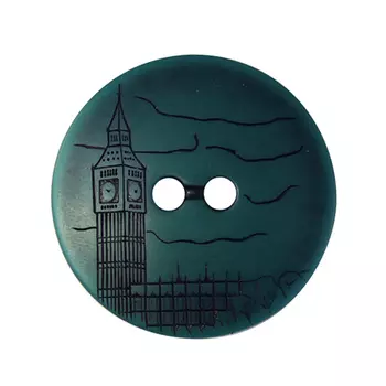 Б44 Пуговица (3.02-1271-45) 'Лондон' (малахит)