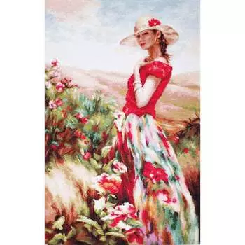 B530 Набор для вышивания 'Цветущее место' 31*49,5см, Luca-S